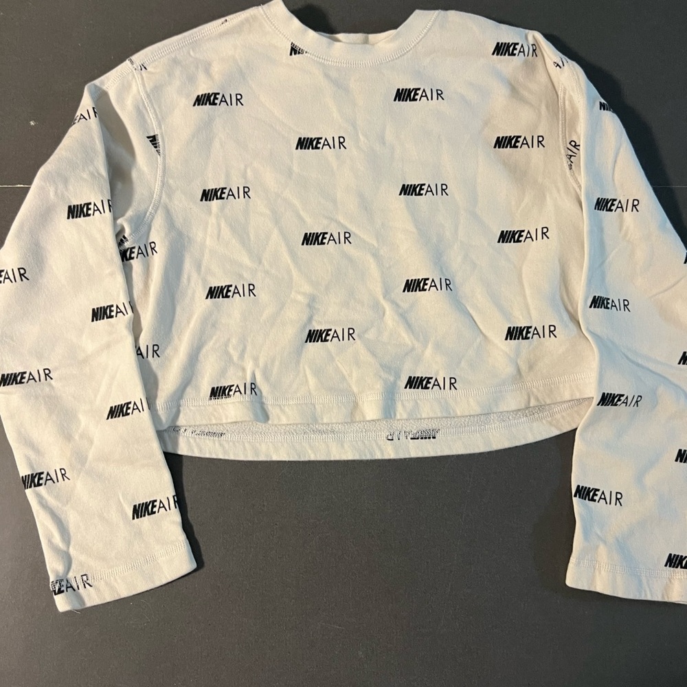 Womens Vintage Nike Cropped Sweatshirt Size Small